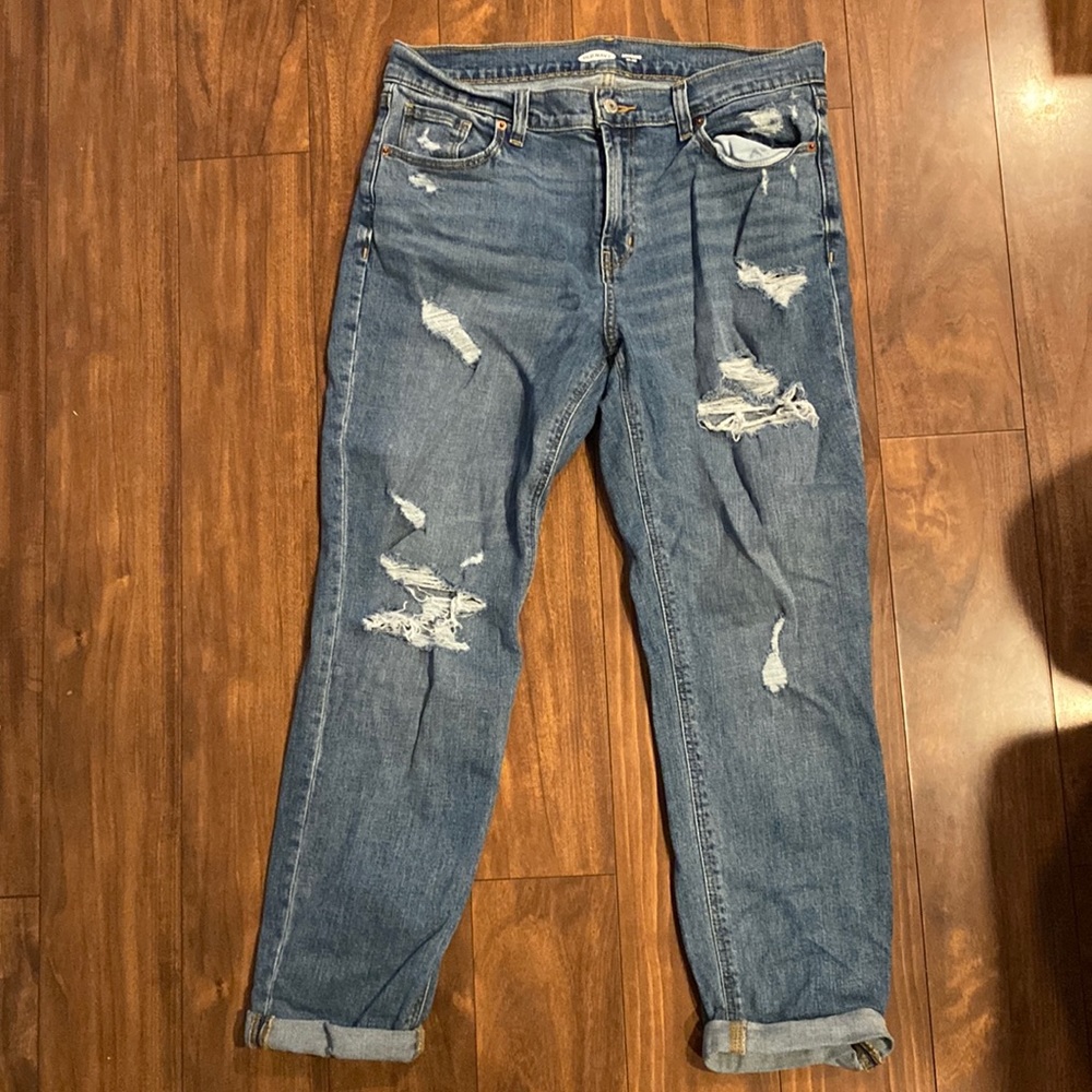 Old Navy Mid Rise Boyfriend Jeans